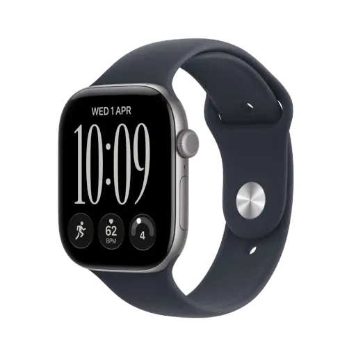 Apple Watch Series 12 GPS, Navy Blue Sport Band, M/L, 42мм, Серый космос