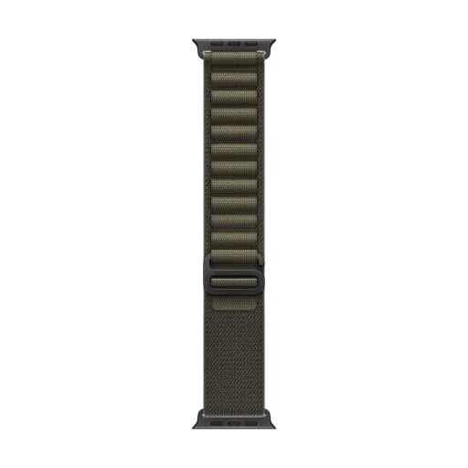 Apple 49mm Alpine Loop - Black Titanium Finish Ремінець  for Apple Watch 44/45/46/49 mm, Size L, Темно-оливковий