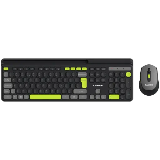 CANYON HSET-W5 Клавіатура, Чорний