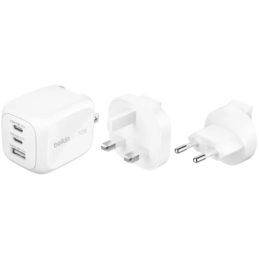BELKIN Адаптер живлення 3*USB/USB-C 1*USB Type-A, 2*USB Type C, 70 Ват