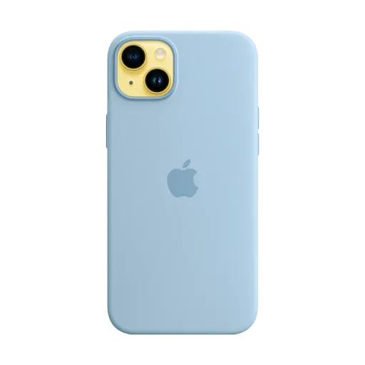 Силиконовый чехол Apple с MagSafe для iPhone 14 Plus, Небесный