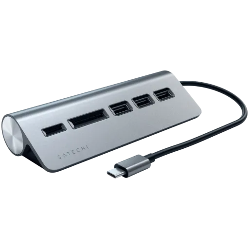 SATECHI USB-C Combo Hub USB Hub Մոխրագույն
