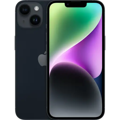 iPhone 14, 128 ГБ, бу, Тёмная ночь