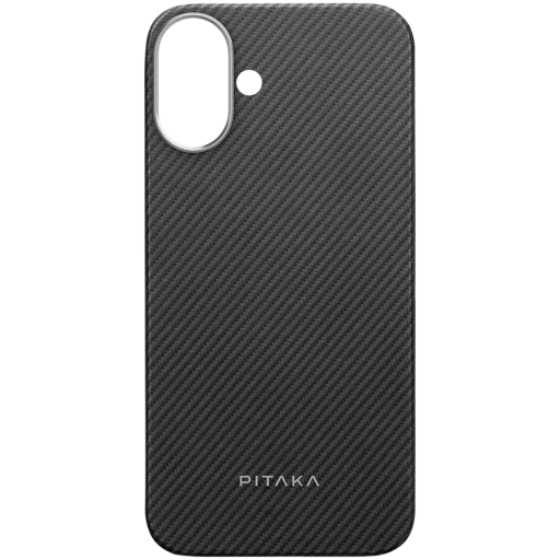 Husă PITAKA Ultra-Slim pentru iPhone 16 Plus, Black/Gray