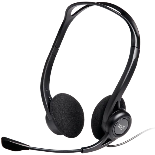 LOGITECH Дротова гарнітура, Чорний