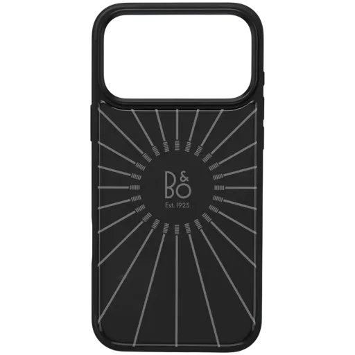 Husă Bang & Olufsen versiunea de sticlă cu MagSafe pentru iPhone 17 Pro, Black Anthracite