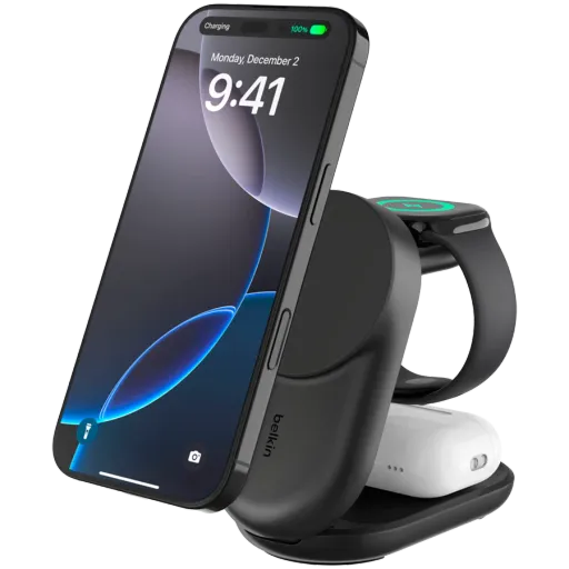 BELKIN Wireless Charger USB-C (1.5m), 25 W, Black