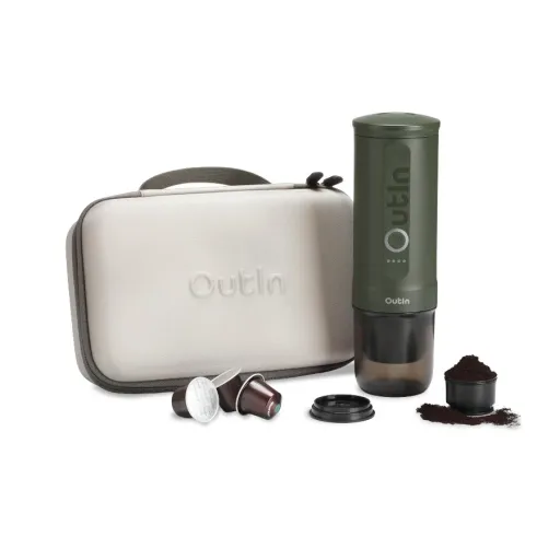 Портативна кавоварка OUTIN у дорожньому чохлі OTEM-01-FG-BAG