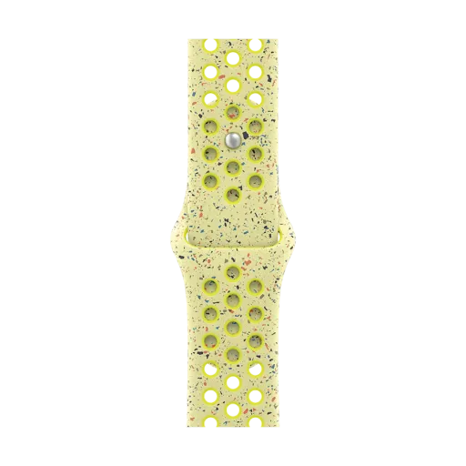 Apple 46mm Nike Sport Band Band Extension Nike Sport Band Volt Splash за Apple Watch 44 mmApple Watch 45 mmApple Watch 46 mmApple Watch 49 mm 44/45/46/49 mm