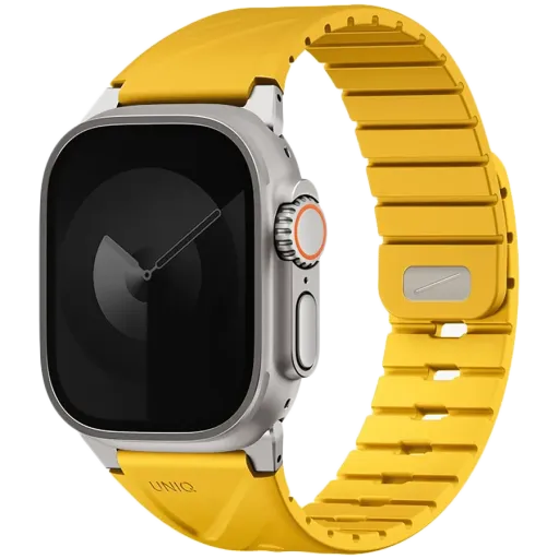 Band UNIQ Fluo for Apple Watch, 49/46/45/44/42/41/40 mm, Golden Yellow