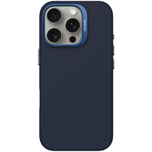 Husă DECODED din silicon cu MagSafe pentru iPhone 16 Pro Max, Blueprint