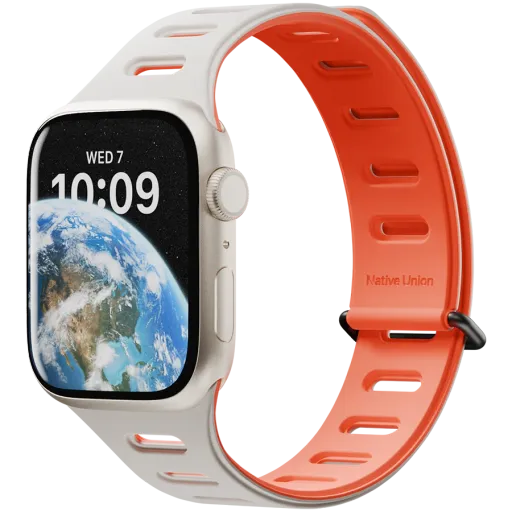 NATIVE UNION Active Watch Band 42/44/45/49mm Band Extension Active Watch Band Oxyfire/Sandstone за Apple Watch 42 mmApple Watch 44 mmApple Watch 45 mmApple Watch 49 mm 42/44/45/49 mm