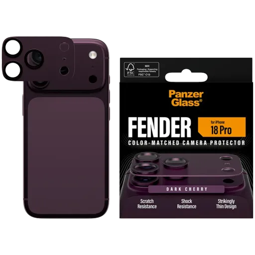 Protector lentile cameră PANZERGLASS pentru iPhone 18 Pro