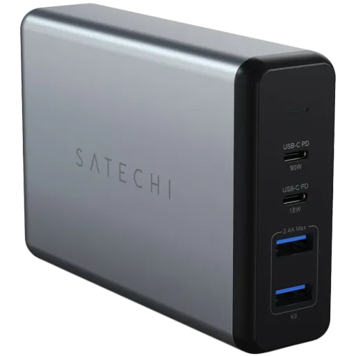 SATECHI Power Adapter 4*USB/USB-C 2*USB 2.0 (type A), 2*USB Type C, 108 W