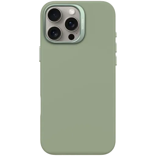 Husă DECODED din silicon cu MagSafe pentru iPhone 16 Pro Max, Jade Green