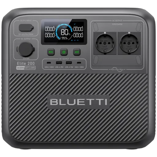 Зарядная станция Bluetti Elite 200 V2, 2600 Вт, 2073 Вт*ч