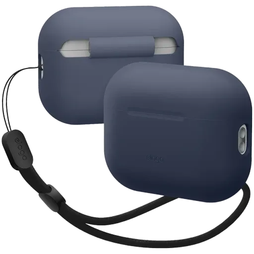Чохол ELAGO Silicone Basic Case with Nylon Lanyard для Airpods Pro 2nd Gen, Jean Indigo