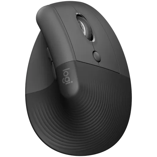 Мышь LOGITECH Lift Vertical Ergonomic Wireless/Bluetooth for Business Graphite (L910-006494)