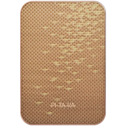 Baterie externă PITAKA Qi 2, 5000 mAh, Golden Glint
