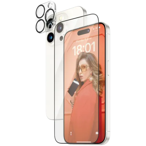 Захисне скло PanzerGlass 2-в-1 Pack для iPhone 15 Pro