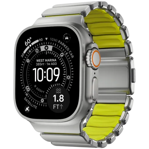 NOMAD Band Extension Stratos Band Natural Hardware/Volt за Apple Watch 44 mmApple Watch 45 mmApple Watch 46 mmApple Watch 49 mm 46/49 mm