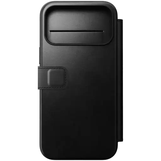 Husă NOMAD Folio Modern Horween cu MagSafe pentru iPhone 17 Pro Max, Black