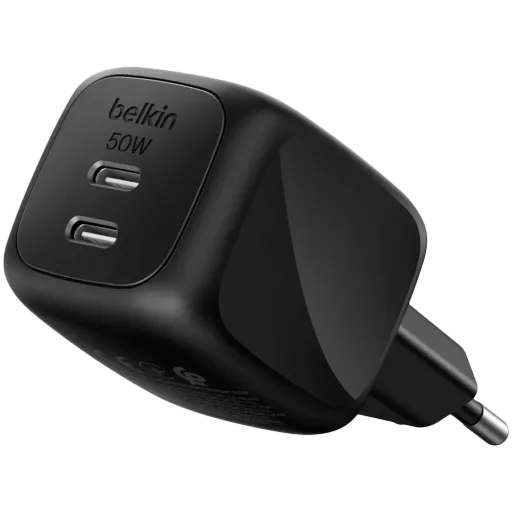 Power adapter BELKIN USB-C, 50 W, Black