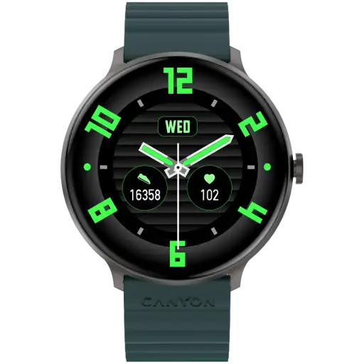 CANYON Jacky SW-69 (1.30", 360x360, 128 МБBluetooth 5.1) Green/Orange