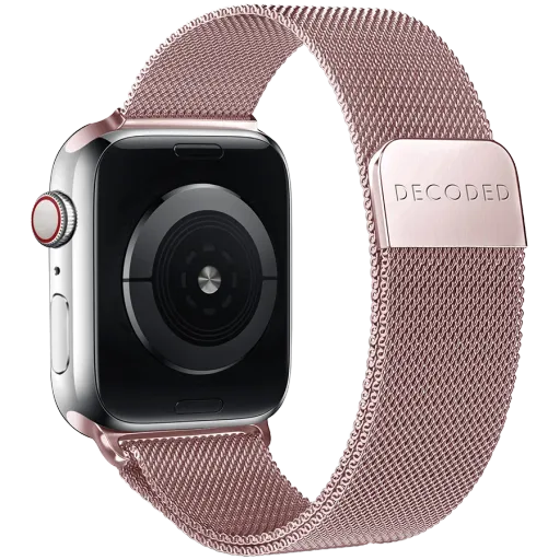 Band DECODED Milan Traction for Apple Watch, 45 mm, Rose Gold