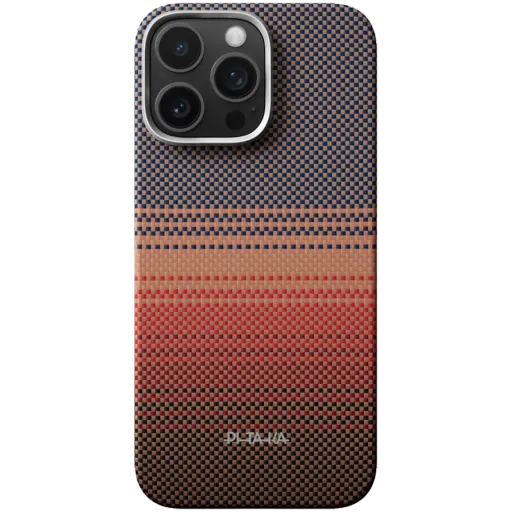 PITAKA Чохол Tactile Woven PitaTap  Теплий захід для iPhone 16 Pro Max