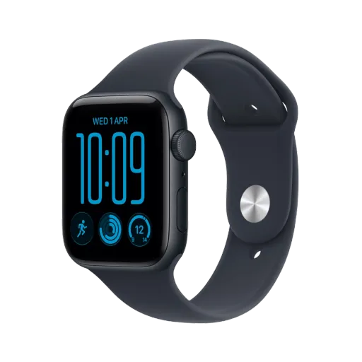 Apple Watch SE GPS Gen.3,  Navy Blue Sport Band, M/L, 44mm, Midnight