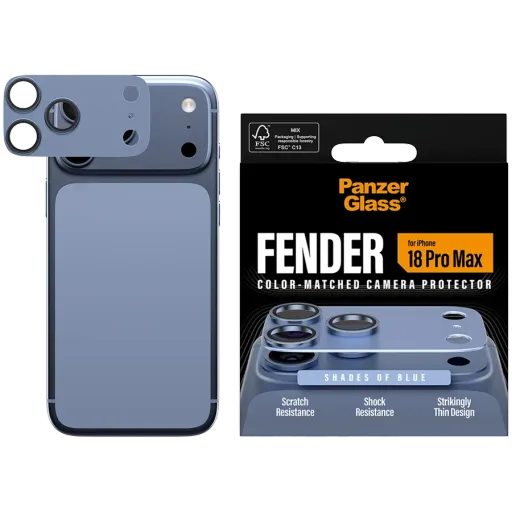 Protector lentile cameră PANZERGLASS pentru iPhone 18 Pro Max