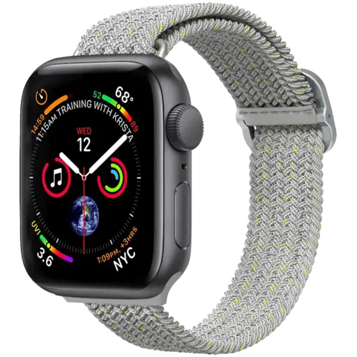RHINOSHIELD Braided Strap Удлинитель ремешка для Apple Watch 38/40/41 mm, Stone Gray