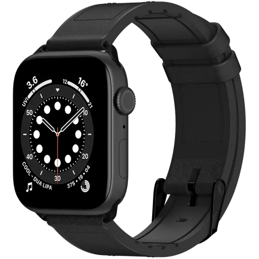 SWITCHEASY Hybrid Band for Apple Watch 38/40/41 mm, Black