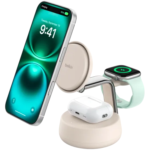 BELKIN Wireless Charger, 25 vatt, Sand