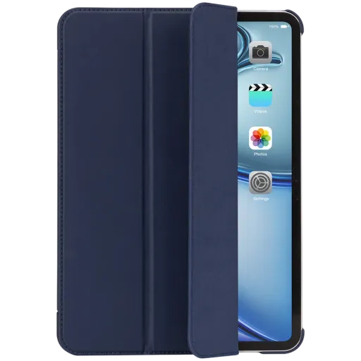 Чехол DECODED Smart Folio из текстурированного силикона для iPad Air 13 (M2/M3), Тёмно-синий