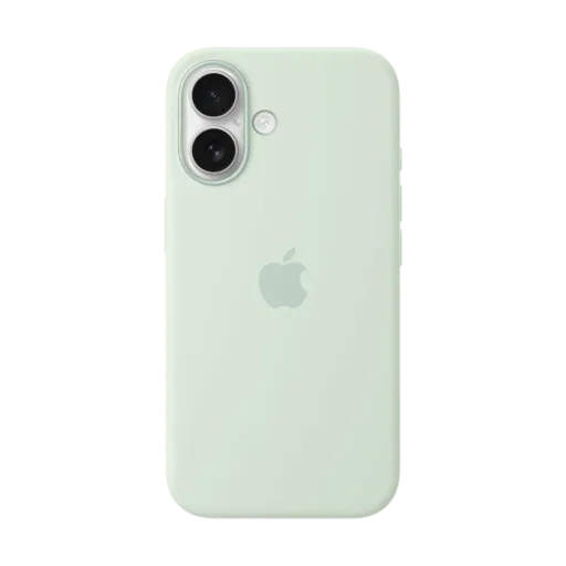 APPLE Чохол силіконовий з MagSafe Aquamarine для iPhone 16