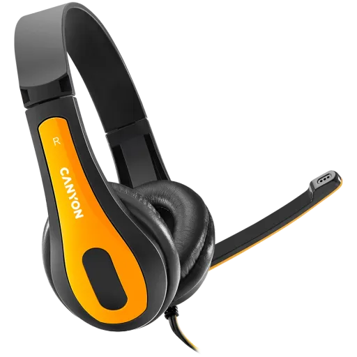 Гарнітура CANYON HSC-1, Black/Yellow