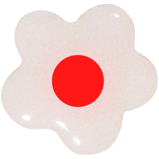 VLP Sticker 3D VLP, Flower White Red