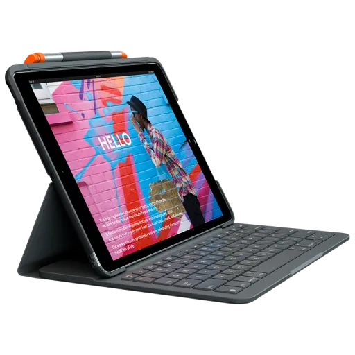 LOGITECH (CIS) Чехол с клавиатурой Slim Folio  Графит для iPad (7-го, 8-го и 9-го поколения)