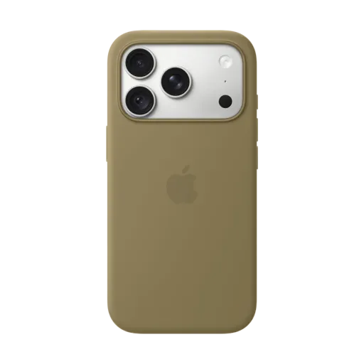 Apple Պատյան Silicone Case հետ MagSafe Ձիթապտղի գույն for iPhone 18 Pro