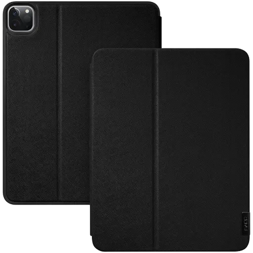 Обложка Smart Folio LAUT PRESTIGE Folio  Чёрная для iPad Pro 12,9 дюйма (3-го, 4-го и 5-го поколения)