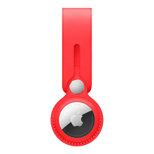 Breloc Apple din piele pentru AirTag, (PRODUCT)RED