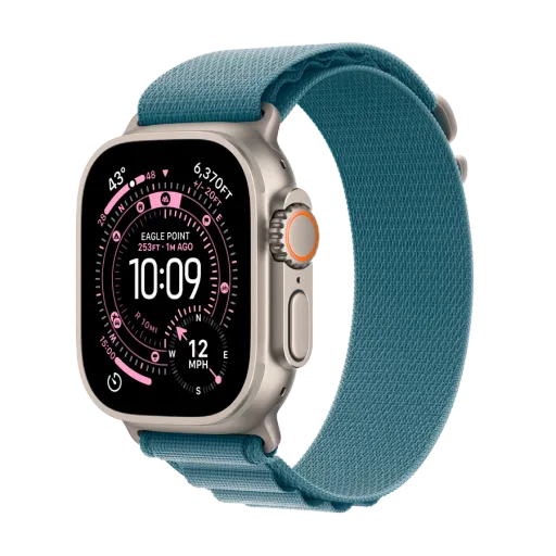 Apple Watch Ultra 3, 49mm, Alpine Loop "Light Blue", M, Natural