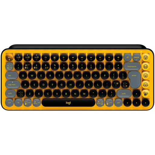 Клавиатура беспроводная LOGITECH POP Keys Wireless Mechanical Keyboard Blast Yellow (L920-010735)