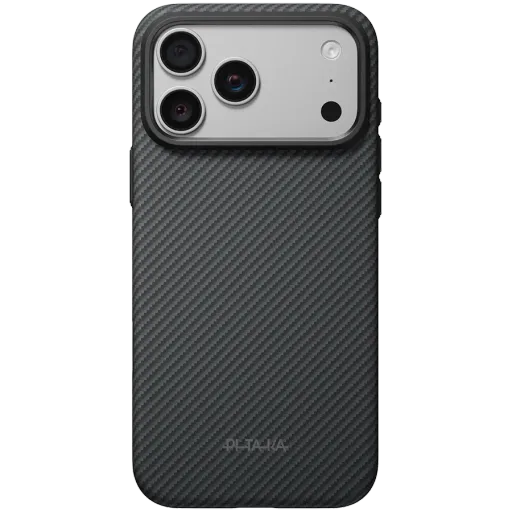 Husă PITAKA Summa cu MagSafe pentru iPhone 18 Pro Max, Black/Gray