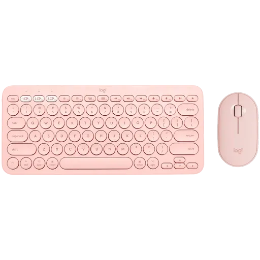 Комплект беспроводной LOGITECH Pebble 2 Combo Wireless, Rose (L920-012240)
