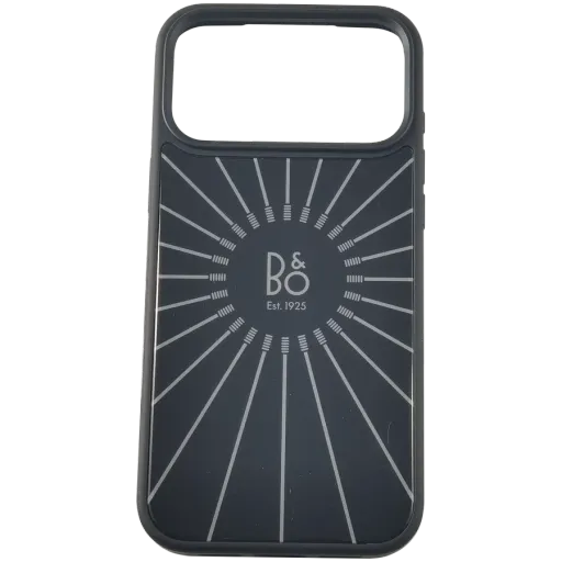 Чехол Bang & Olufsen стеклянная версия с MagSafe для iPhone 17 Pro Max, Черный антрацит