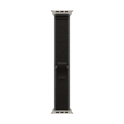Apple Trail Loop - Natural Titanium Finish Band for Apple Watch 44/45/46/49 mm, Size M/L, Black/Charcoal