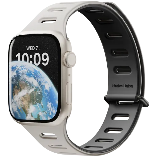 Kəmər NATIVE UNION Active Apple Watch üçün, 38/40/41 mm, Black/Sandstone